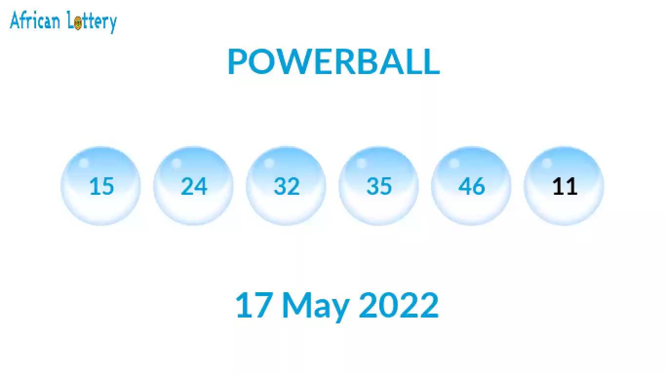 Powerball results, Prizes for 17 May 2022 (Tuesday 17.05.2022)