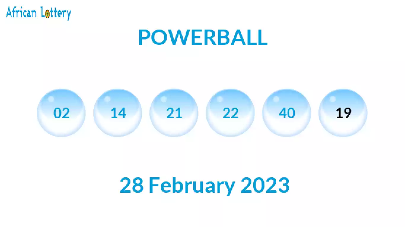 Powerball results, Prizes for 28 February 2023 (Tuesday 28.02.2023)