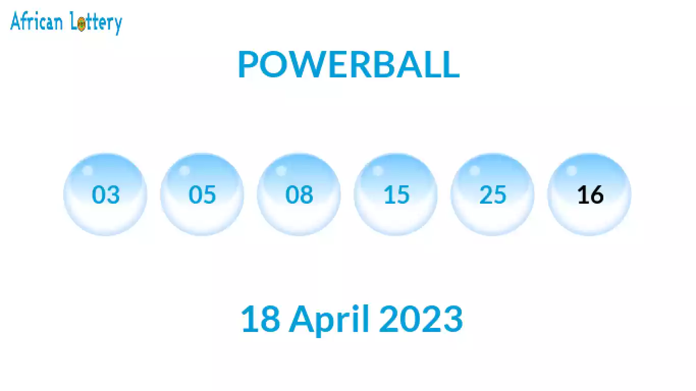 Powerball results, Prizes for 18 April 2023 (Tuesday 18.04.2023)