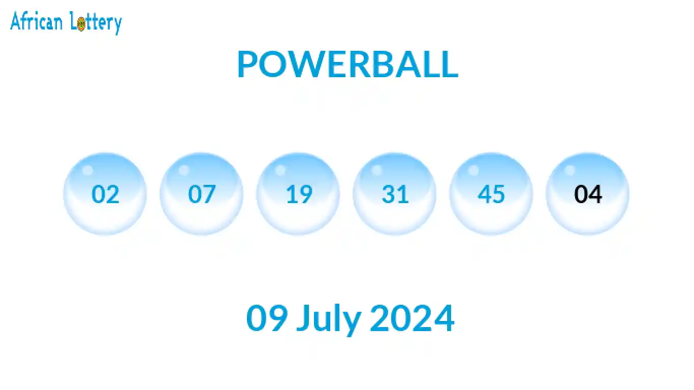 Powerball results, Prizes for 9 July 2024 (Tuesday 09.07.2024)